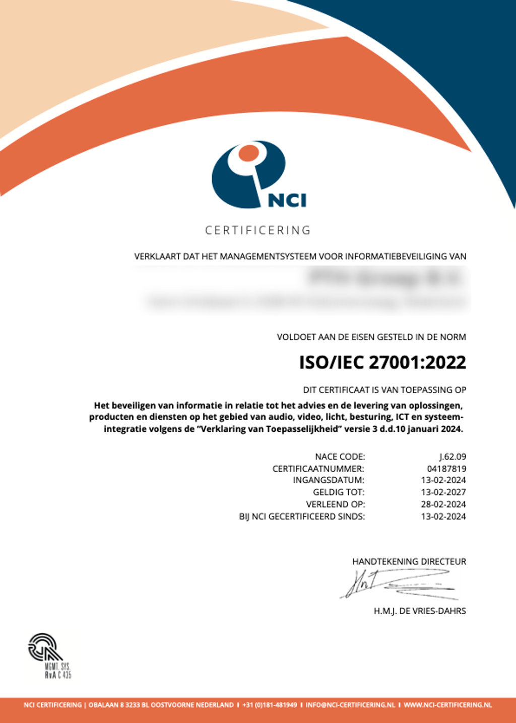 ISO 27001:2022 – De Nieuwe Norm voor Informatiebeveiliging
